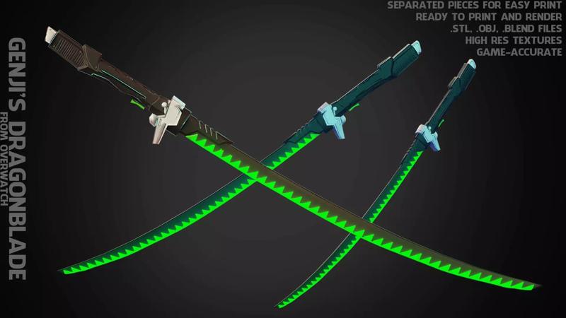 Overwatch Genji Dragonblade for Cosplay