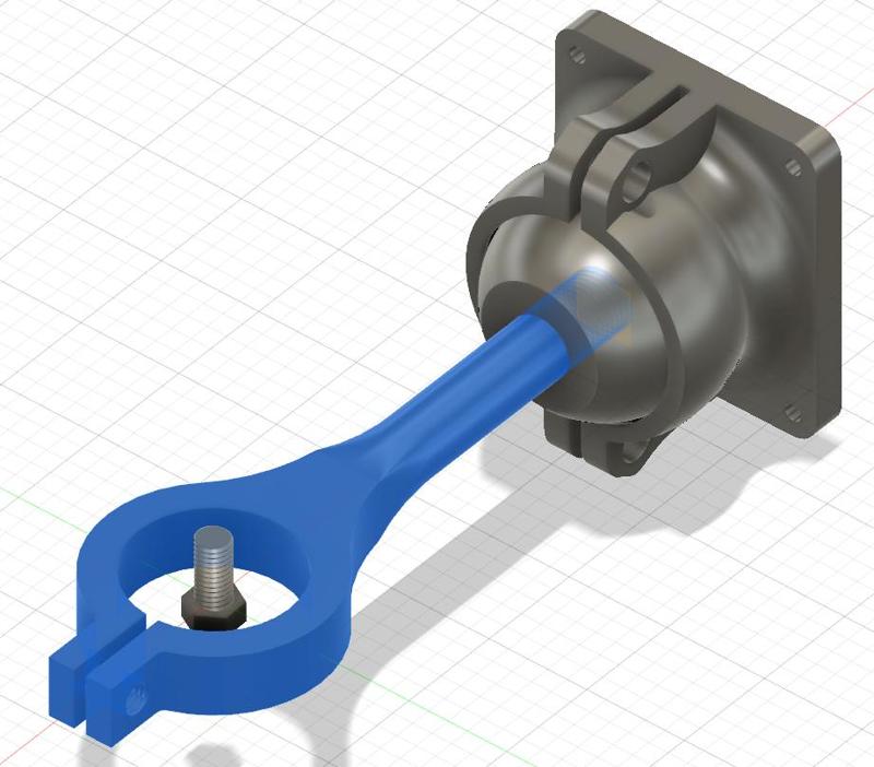 Adjustable wall mount for lamps etc.