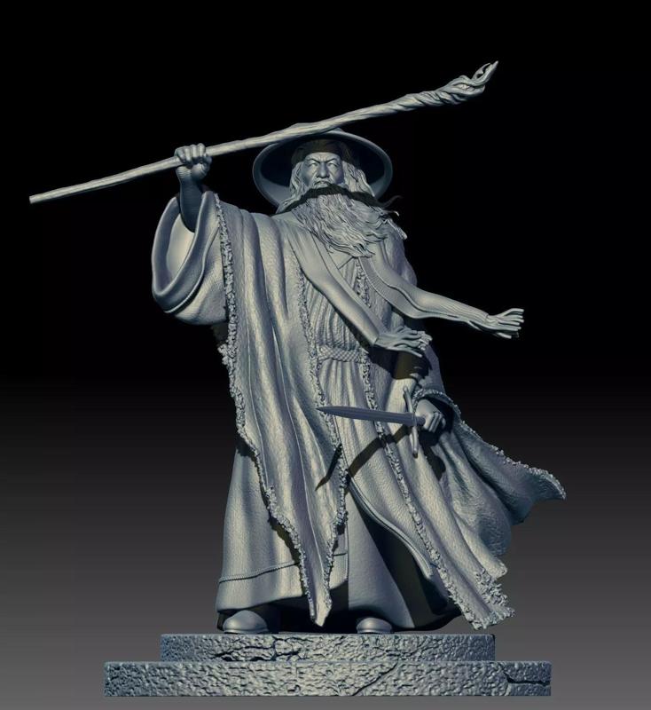 Gandalf - The Lord Of The Rings 3D print model-Ian McKellen