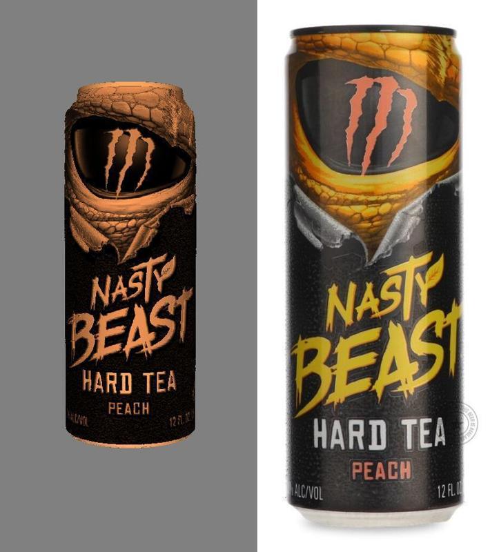 monster energy best hard tea peach lithophanie lamp