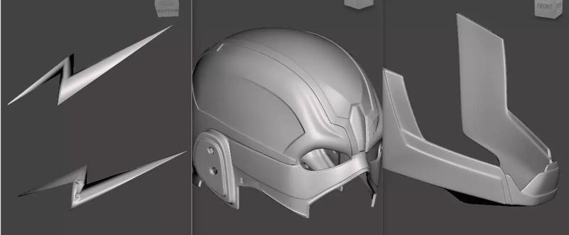 Flash Mask or flash helmet  for 3d printing