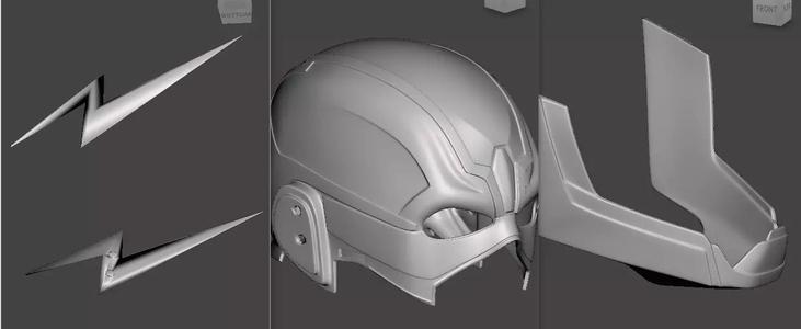 Flash Mask or flash helmet  for 3d printing