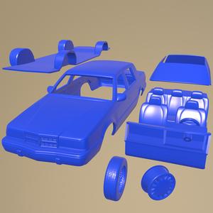 Dodge Dynasty 1993 PRINTABLE CAR IN SEPARATE PARTS