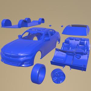 BMW 3-series M-Package 2019 PRINTABLE CAR IN SEPARATE PARTS
