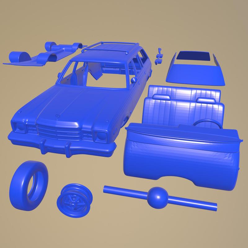 PLYMOUTH VOLARE WAGON 1976 PRINTABLE CAR IN SEPARATE PARTS