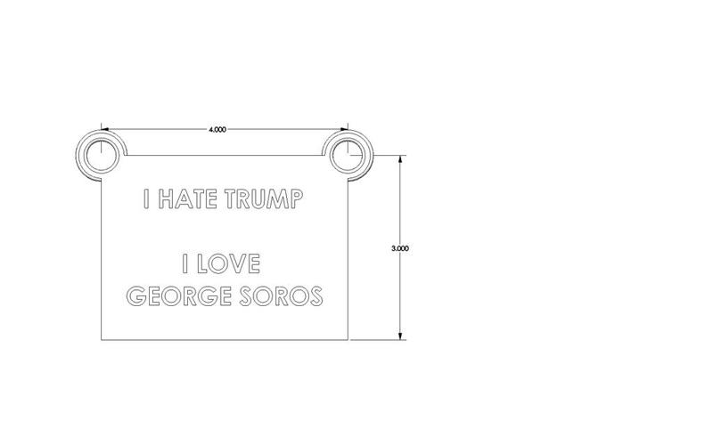 Trump Protest Hanging Signs