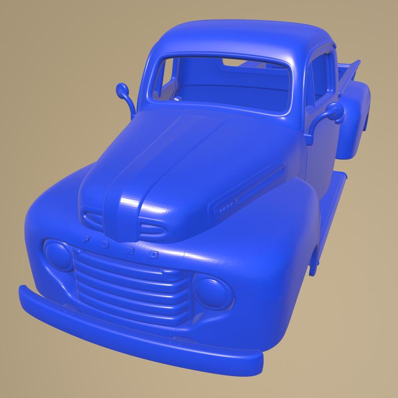 Ford F-1 Pickup 1948 printable car body