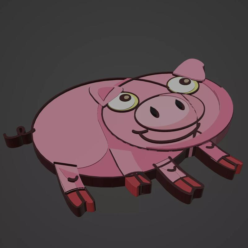 pig animal cartoon