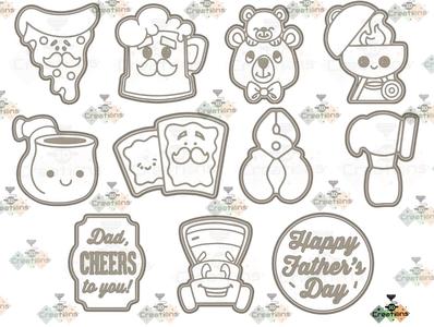 COOKIE CUTTERS -FATHER'S DAY-.