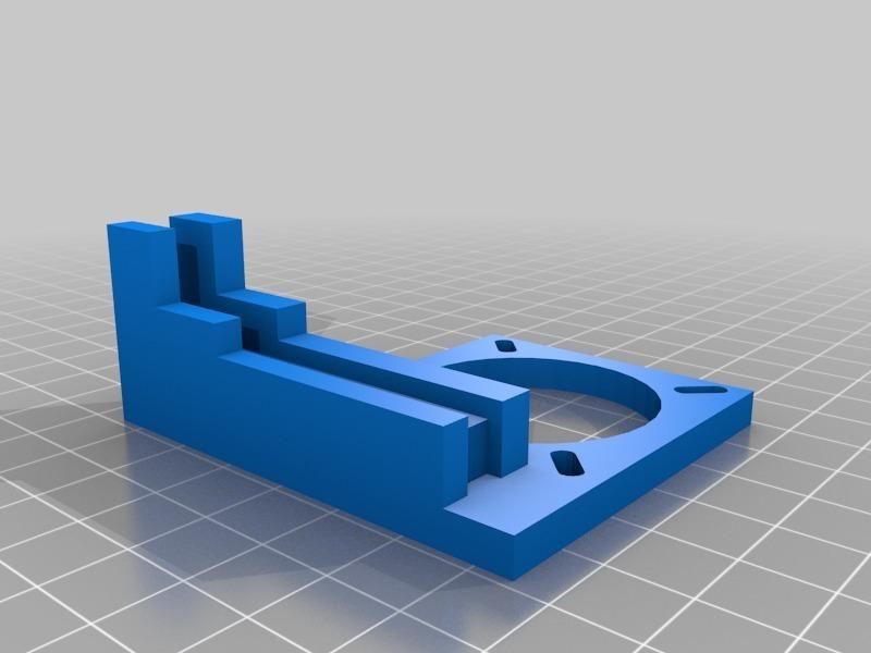 Simple 1405 extruder fan mount