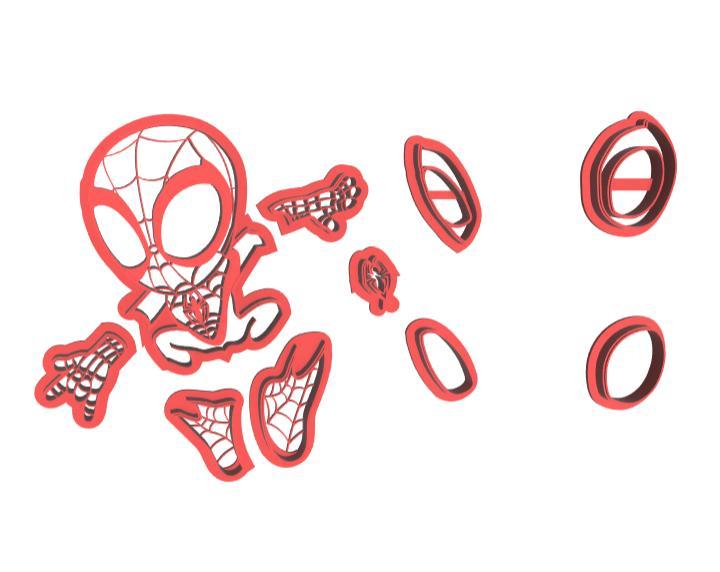 3 Cortadores Modulados - Homem Aranha e Ghost