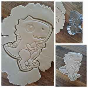 Dinosaur cookie cutters and stamps