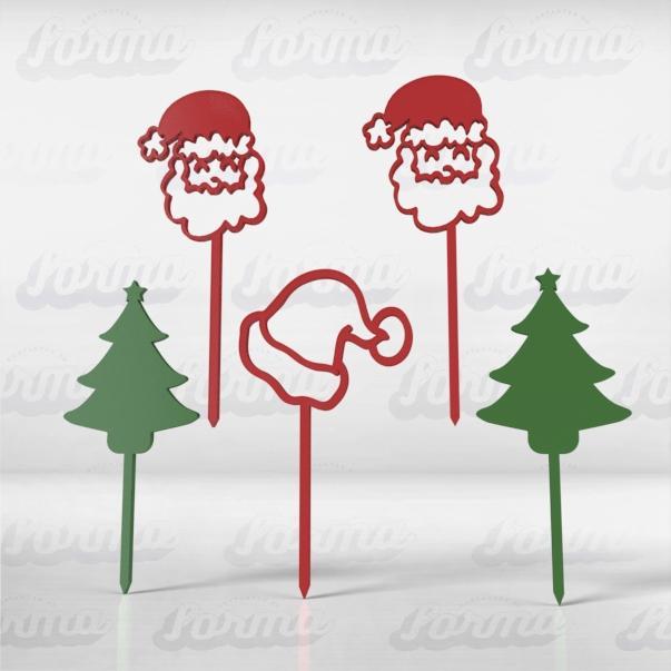 Mini Christmas Topper - Muffins