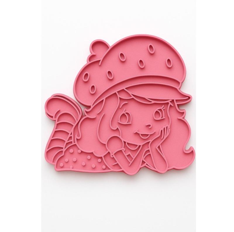 Adorable Lying Strawberry Girl