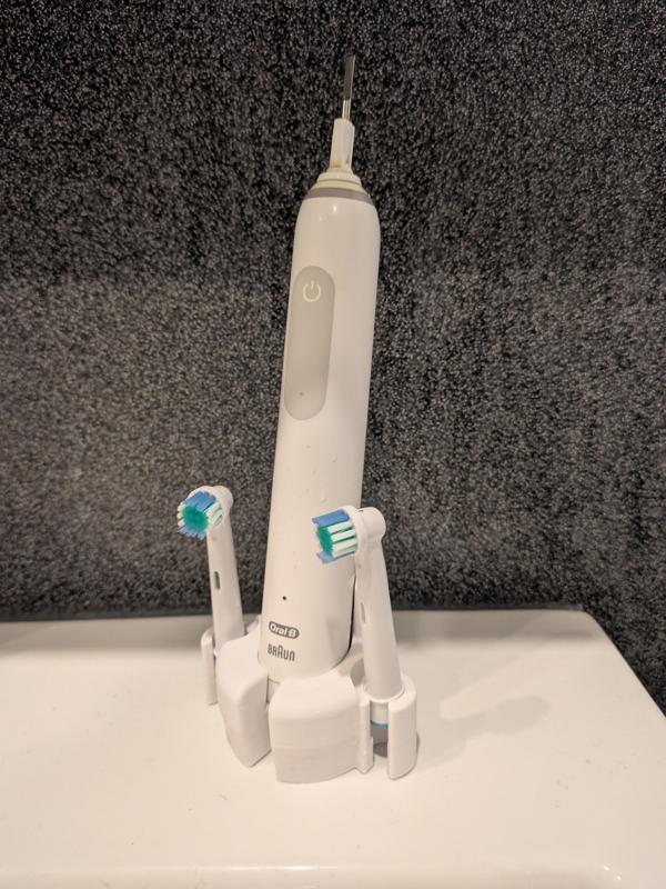 Hygienic Holder for Oral-B Electric Toothbrush and 2 or 3 Brush Tips
