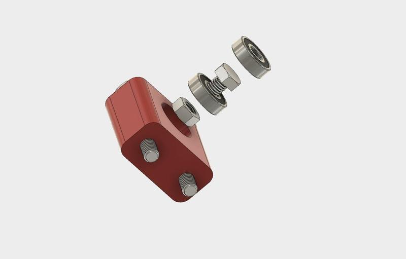 Festlagerblock 8mm (M8) 608zz Z-Axis