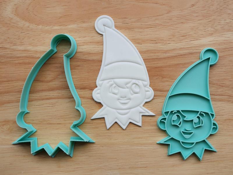 Christmas Elf Head Cookie Cutter