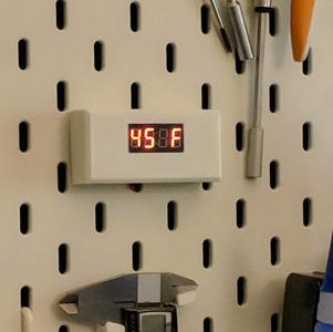 Enclosure for temperature display