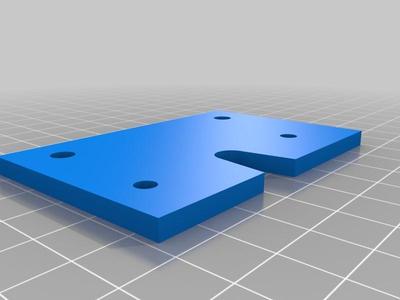 Extruder Mount plate for MendelMax / Aluminatus
