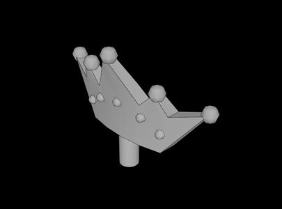 Lego Compatible (33322.dat) Minifig Crown Tiara