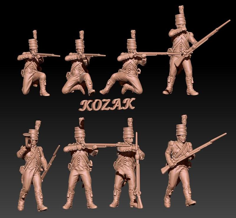 Napoleonic (early) french light infantry in mirliton set 1