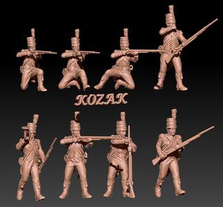 Napoleonic (early) french light infantry in mirliton set 1