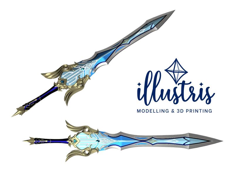 EULA Song of Broken Pines STL Files [Genshin Impact]