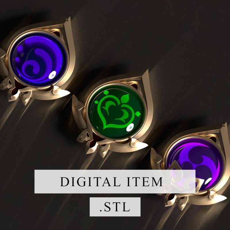 Genshin Impact - Sumeru Vision [ 3d file .stl ]