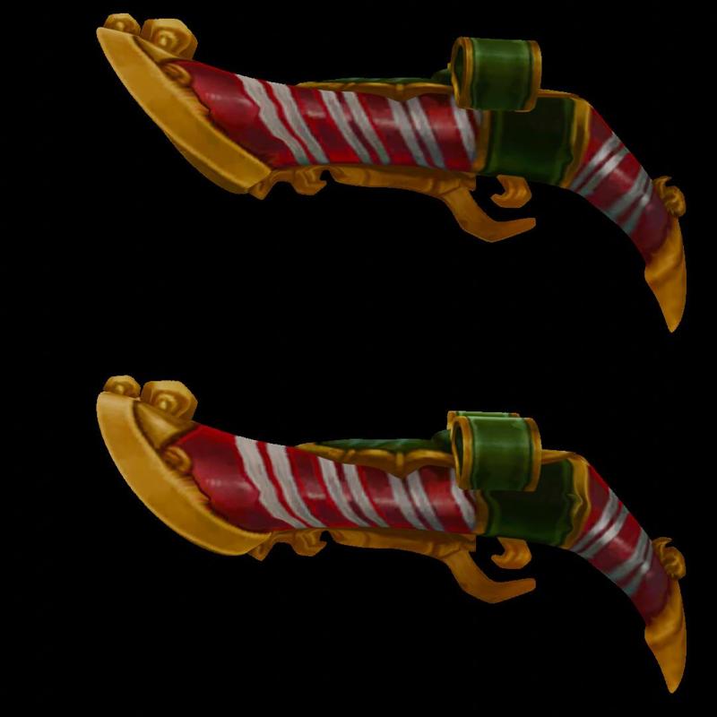 League Of Legends Candy Cane Miss Fortune Guns Cosplay