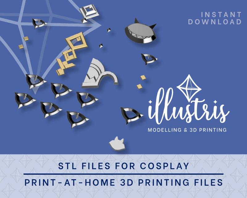 Lynette Accessories STL FILES [Genshin Impact]