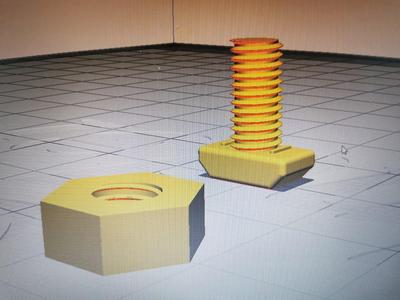 Ender 3 T screw and hex 5mm