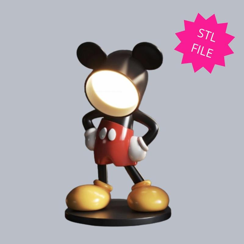 Nightlight Cartoon Figure - LED Push Light Holder