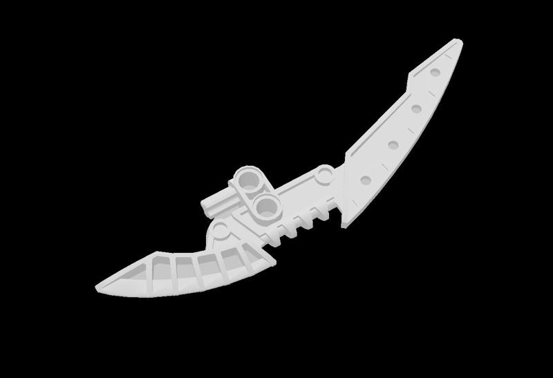 Lego Compatible (44813.dat) Bionicle Weapon Staff of Light Blade