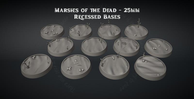 Marshes of the Dead - 25mm Infantry Bases