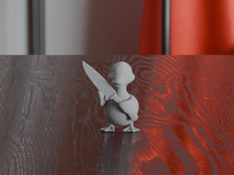 Knife Duck Cute Table Accessory