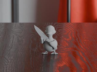 Knife Duck Cute Table Accessory