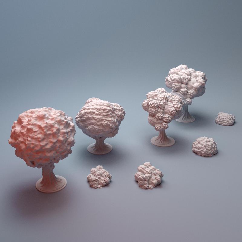 Urban Small Trees Bundle 28mm