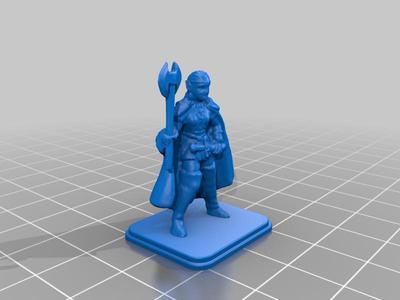 HeroQuest Female Elf Battle Axe
