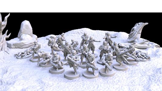 Heavy Clone Trooper Miniatures