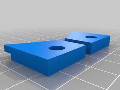 Kossel printer hold downs