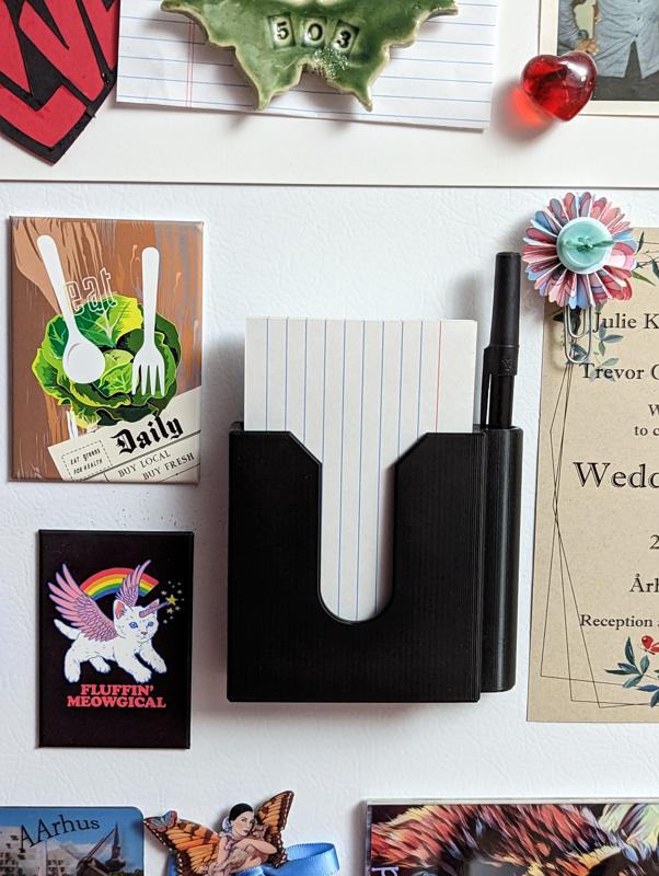 Magnetic Notecard Caddy