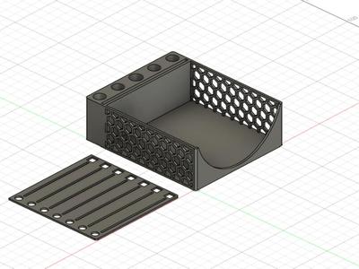 note holder with template