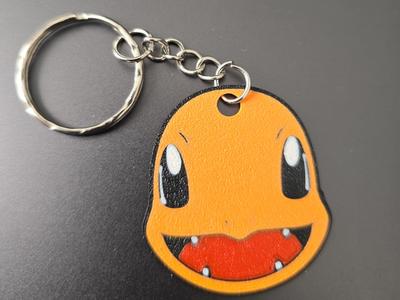 Pokemon Charmander Face Cute Keychain Design