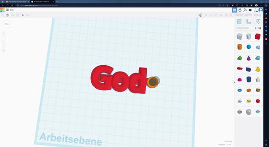 God keychain