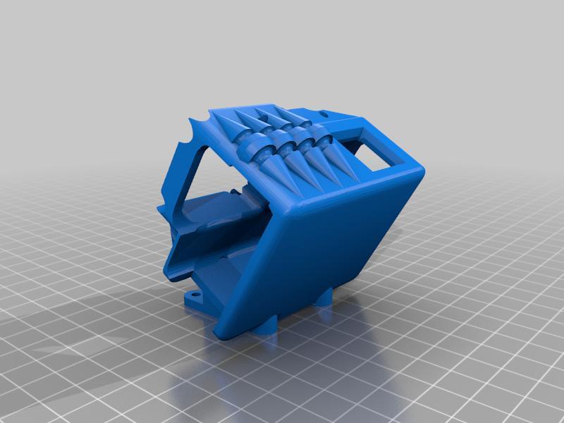 GoPro Hero 5 / 6 / 7 Skull Mount - BQE Banger BotaFX 30 Degrees