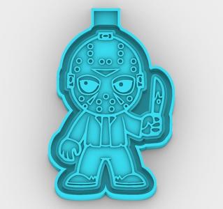 Jason Voorhees - horror halloween 020258 - freshie mold - STL for silicone mold