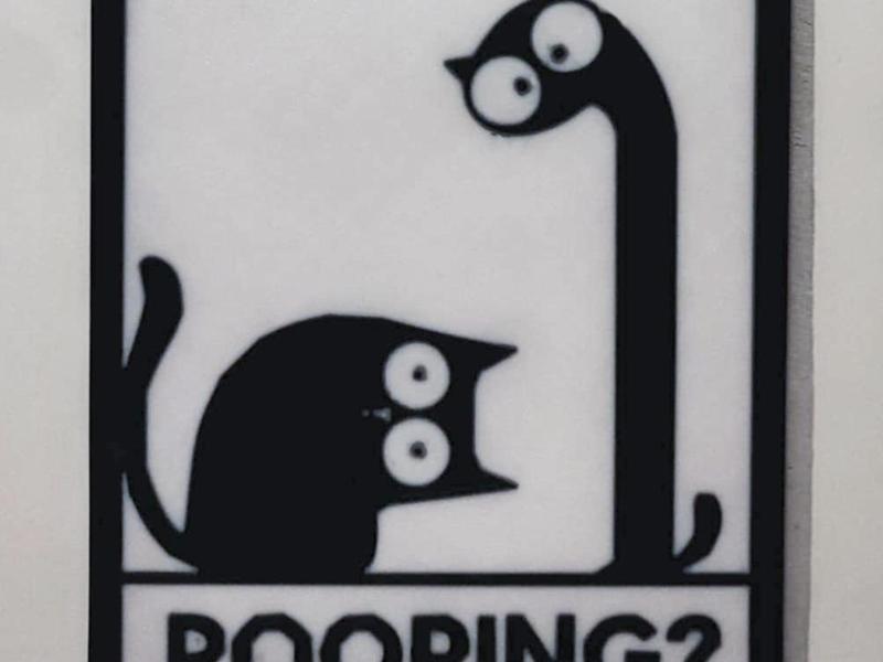 Are you pooping ? Klo Schild