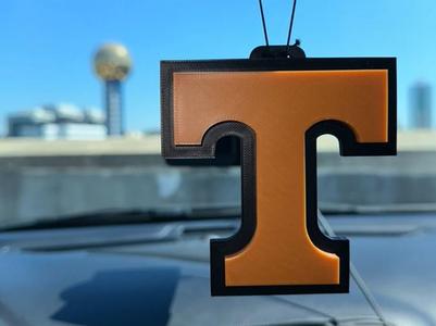 Tennessee 'Power T' Car Hanger - GO VOLS