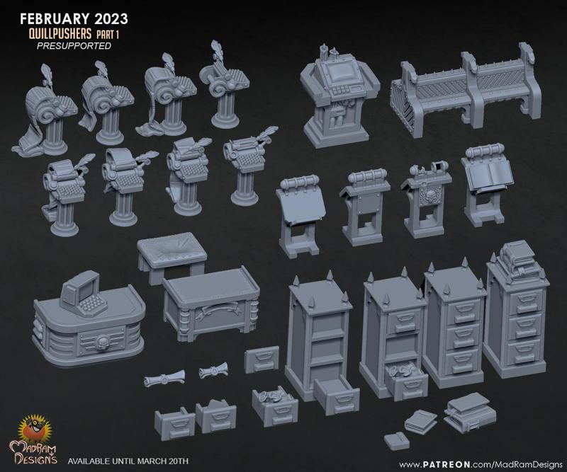 Quillpushers Scatter Terrain