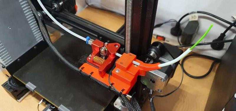 Filament sensor and cable support for Geeetech A10